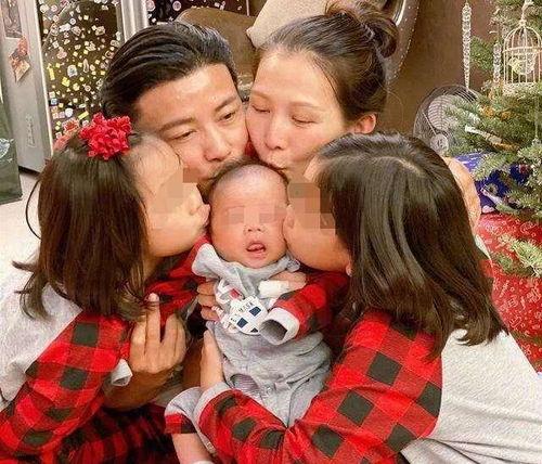 小彬彬一家五口照片,幸福生活定格永恒